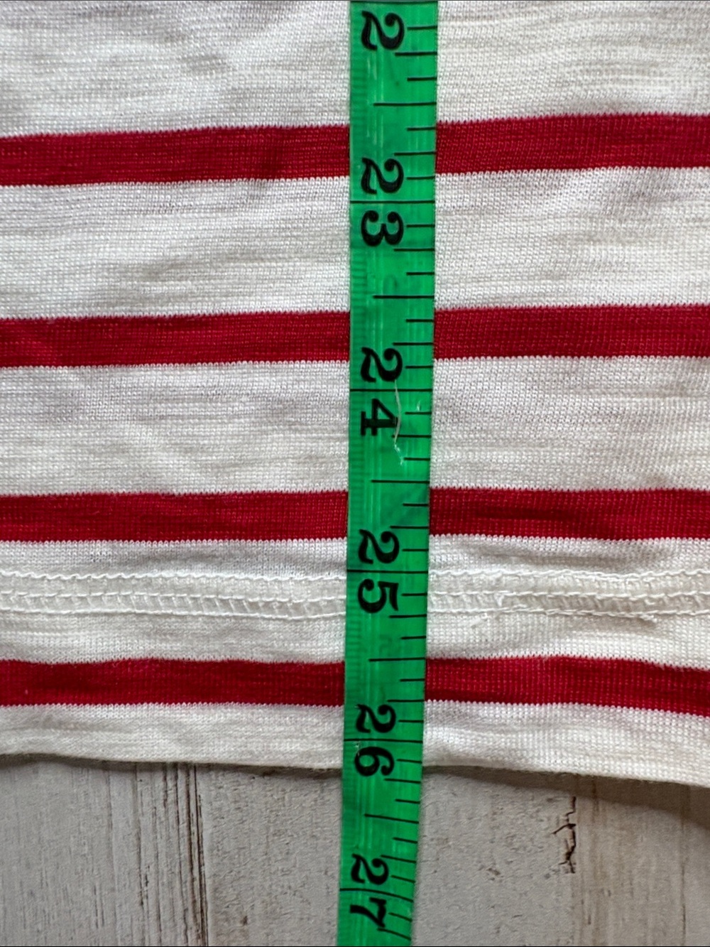 Old Navy White and Red Striped Top Size 3X - Picture 5 of 11